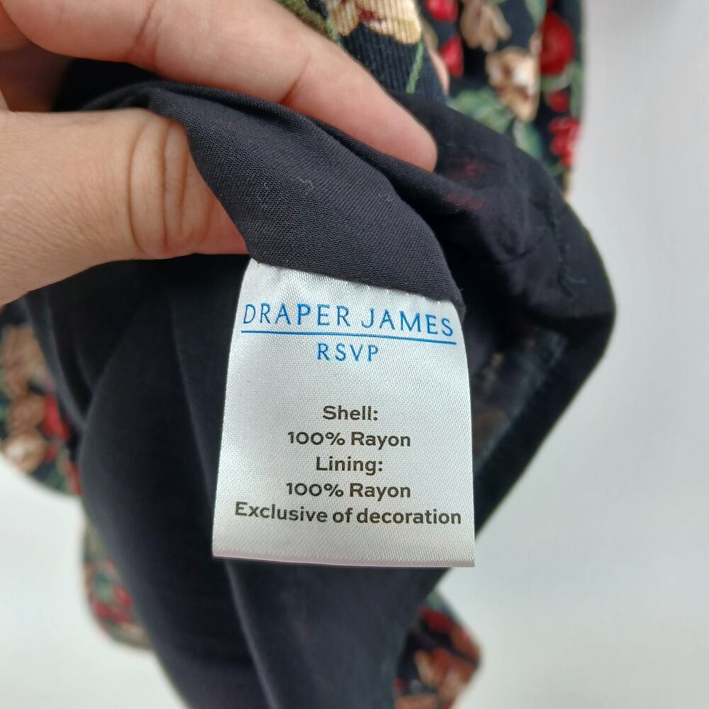 NWT Draper James Floral Knee Length Dress Womens SM Cottage Prairie Romantic - Picture 5 of 9